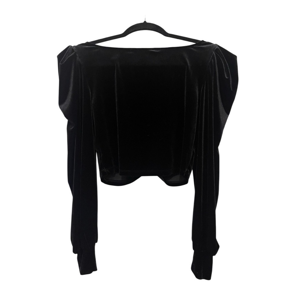 Signature8 Black Cropped Blouse - Picture 3 of 6